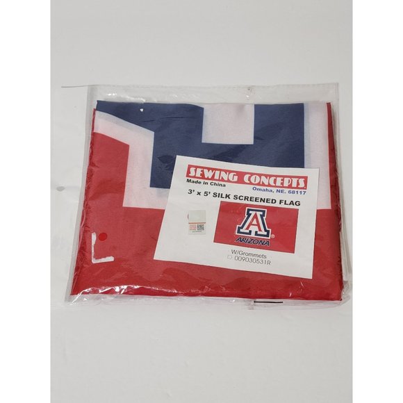 Arizona Wildcats 3' x 5' Flag Silk Screened New In Package Sewing Concepts - Picture 1 of 3